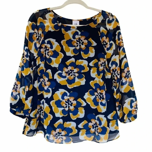 CAbi Lydia Small Floral Blouse - Picture 12 of 12